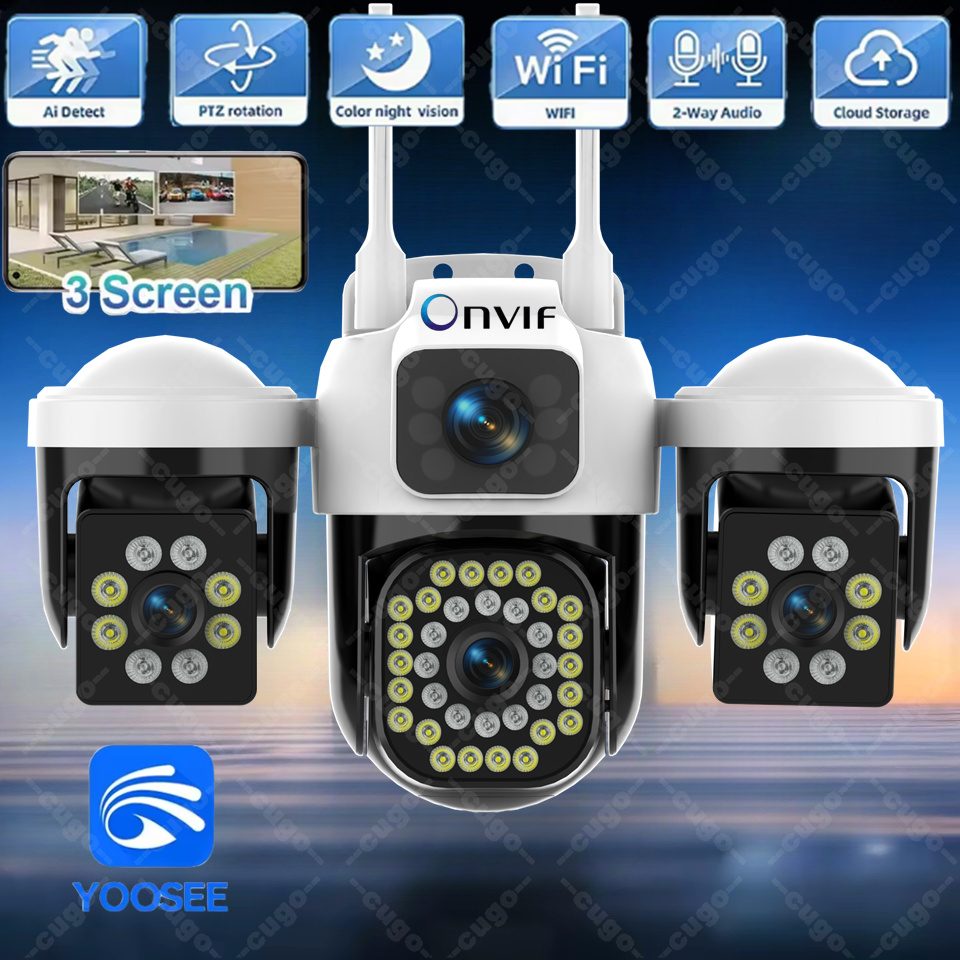 Smart Home Windows App - WiFi IP-camera Buiten 15MP 8K Drievoudige