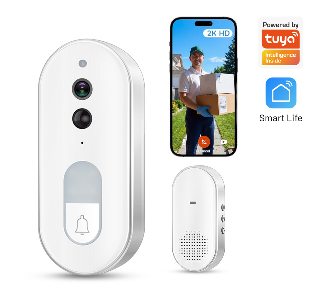 Smart Home Cctv Camera - Tuya Smart Video Deurbel Draadloos 1080P