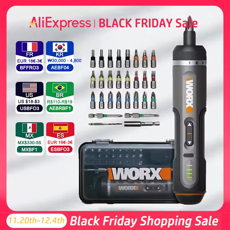 Smart Home Micro Bit - WORX WX242 Mini elektrische schroevendraaierset Slimme