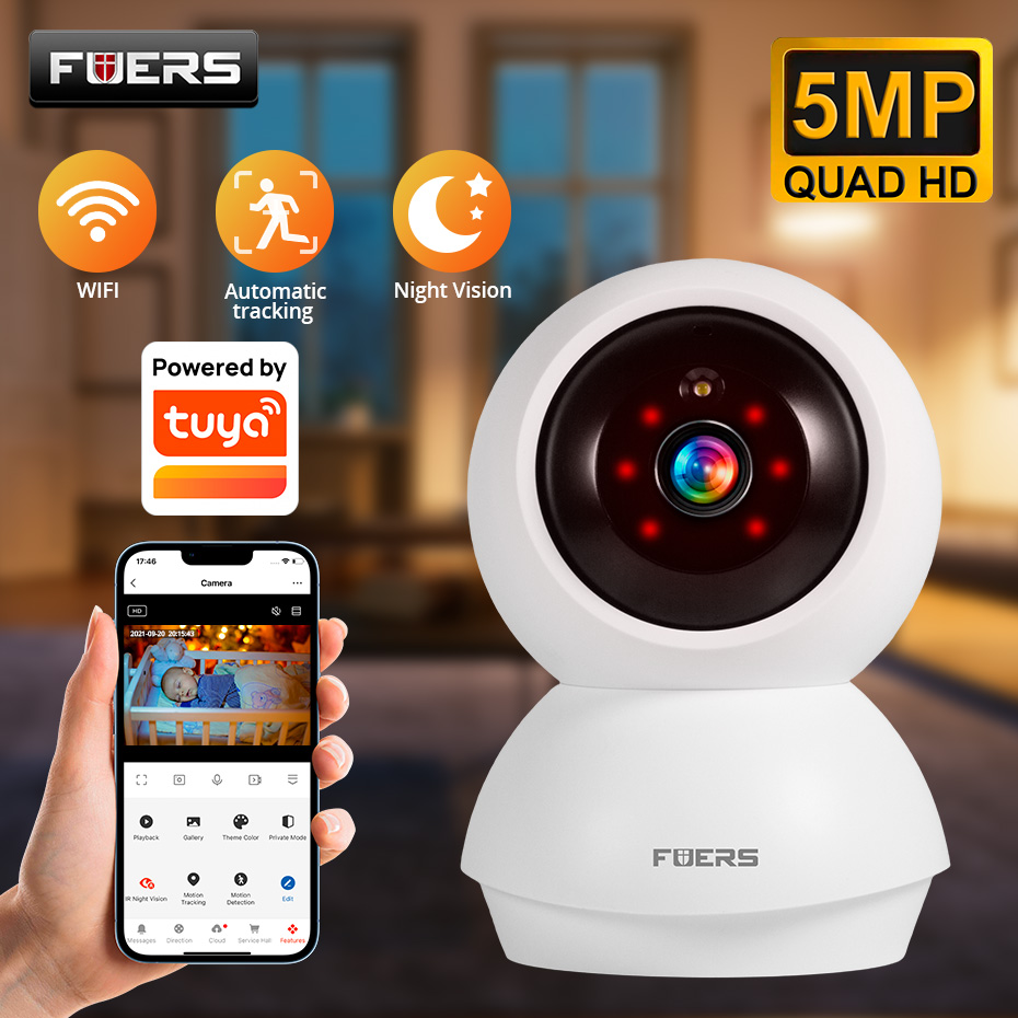 Smart Home Windows App - Fuers 5MP WiFi-camera voor binnen, draadloze