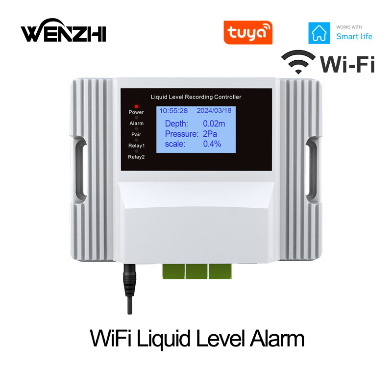 Wifi Water Sensor - WiFi Vloeistofniveau Sensor Alarm Waarschuwing Zwembadlek