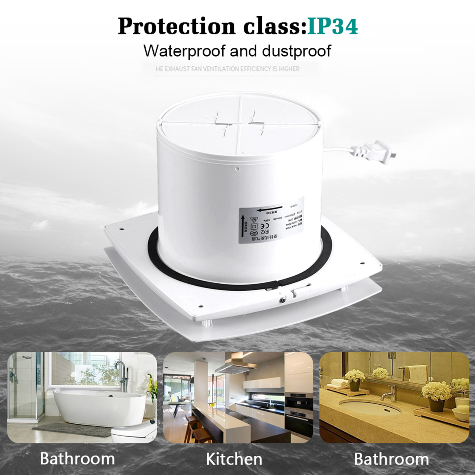 Smart Home Ventilation System - Keuken Ventilatie Keuken Badkamer Plafond Aan