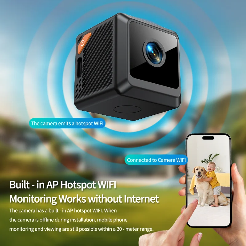 Smart Home Cctv Camera - W02 1080P mini-beveiliging thuis nachtzichtbewaking Outdoor
