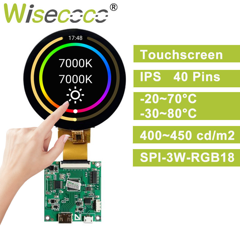 Smart Home Raspberry Pi - Wisecoco 3 Inch Ronde Touchscreen 2.8