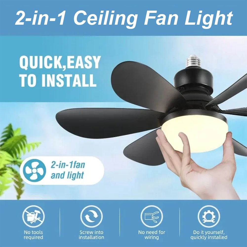 Smart Home Ventilation System - 40W plafondventilator verlichting dimbaar licht kleurtemperatuur