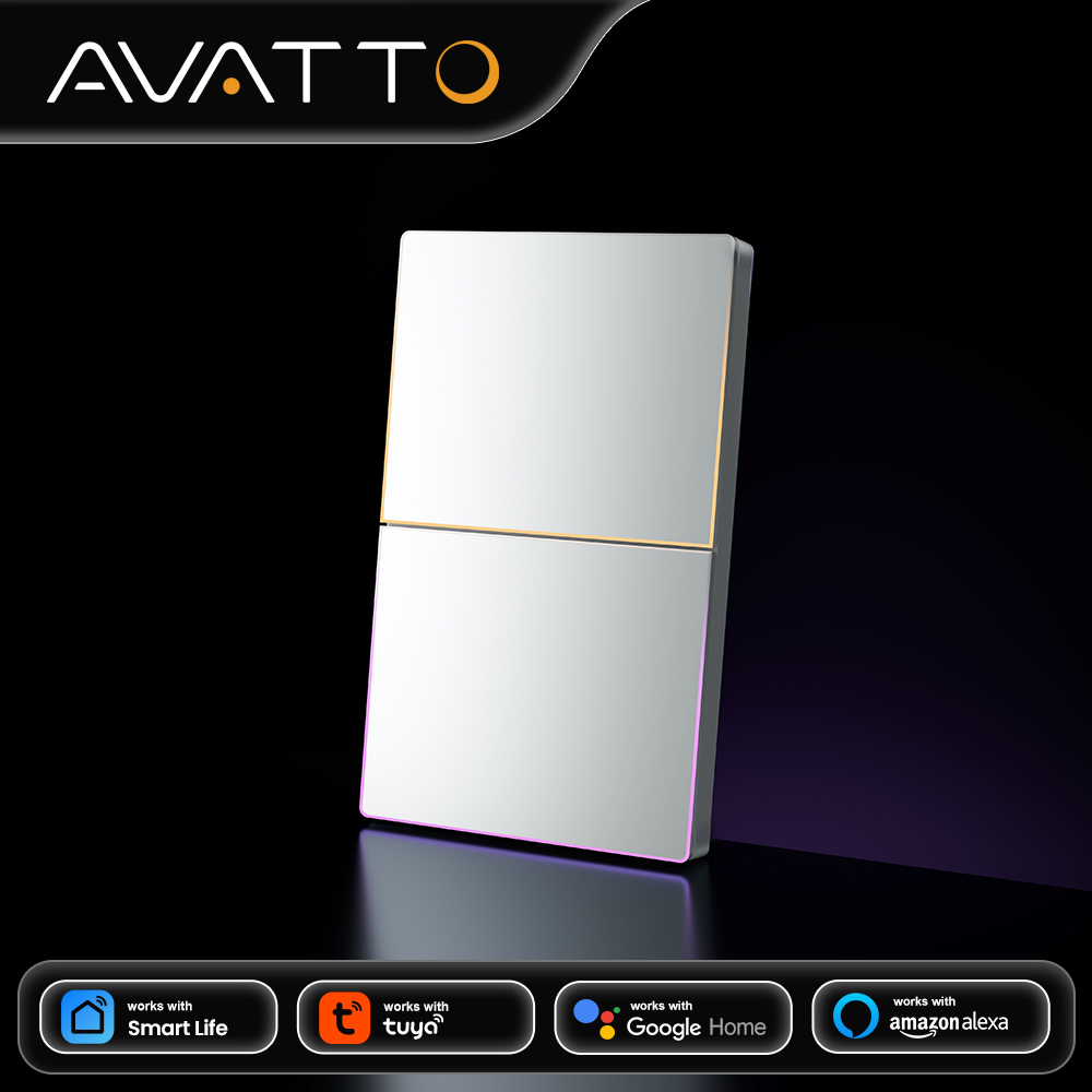 Smart Home Yale - AVATTO 1/2/3/4-voudige WiFi slimme lichtschakelaar, draadloze
