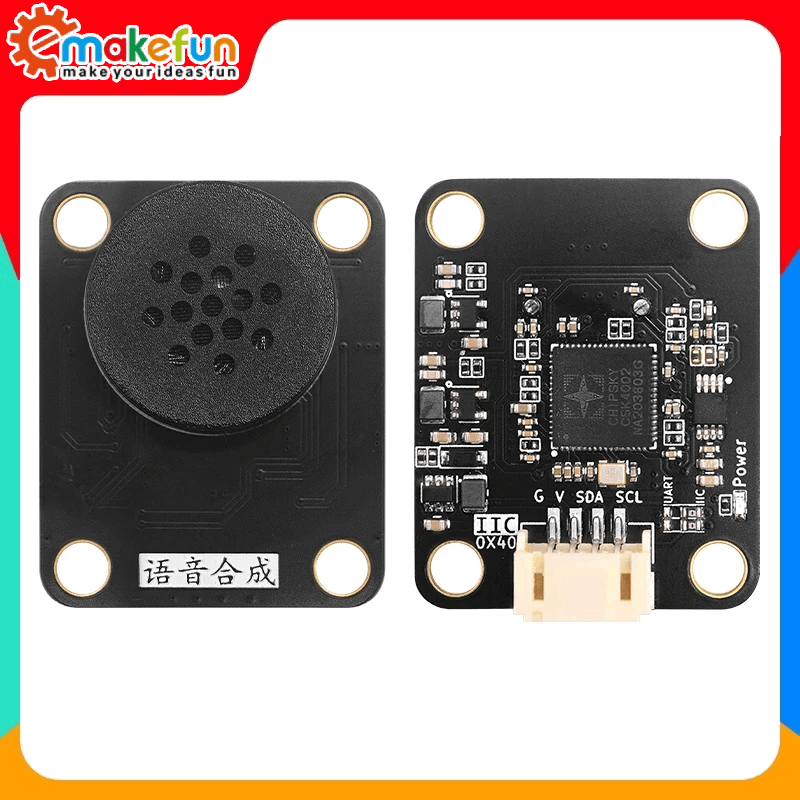 Smart Home Micro Bit - Emakefun Gravity Speech Synthesis Module Ondersteuning