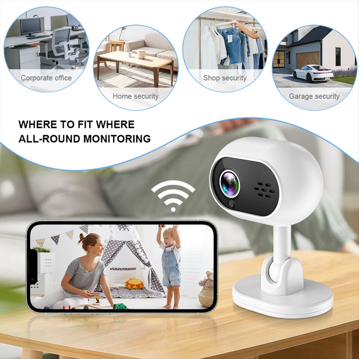 A4 1080P Smart Mini Wifi IP-ca - Smart Home Cctv Camera recensie en prijs