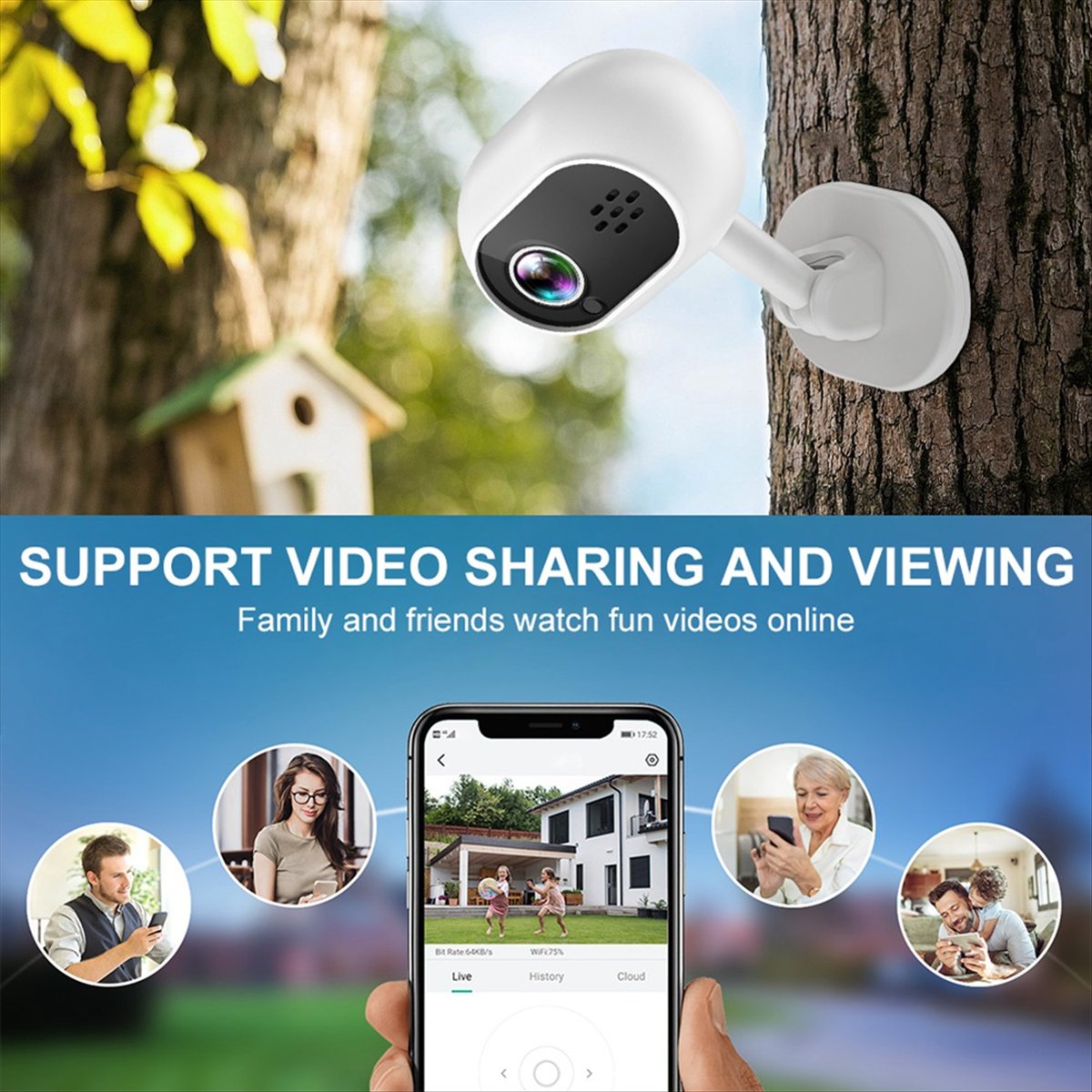A4 1080P Smart Mini Wifi IP-ca - Smart Home Cctv Camera recensie en prijs