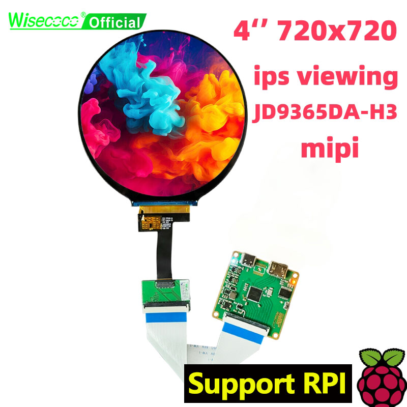 Wisecoco 4 inch rond LCD-scher - Smart Home Raspberry Pi recensie en prijs