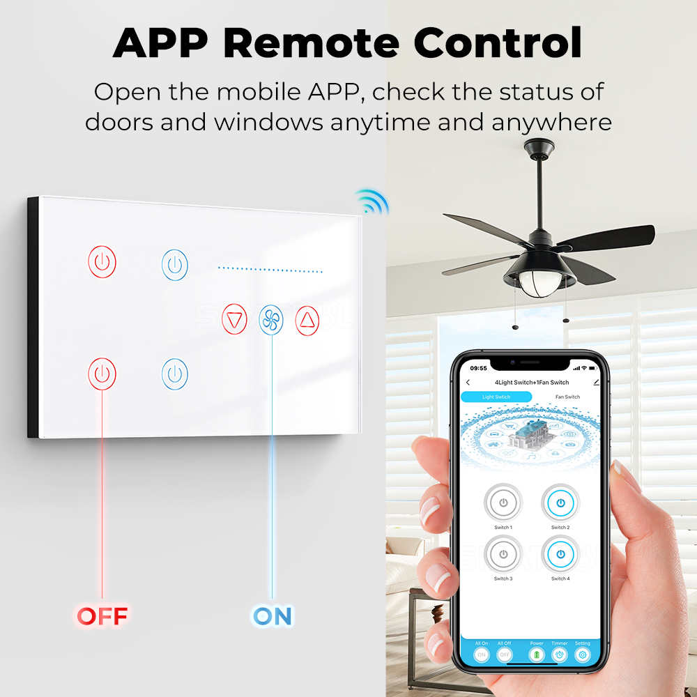 Zigbee WIFI Slimme wandschakel - Smart Home Ventilation System recensie en prijs