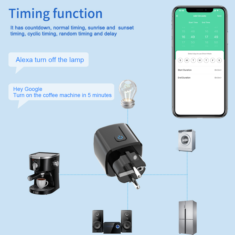 Tuya Smart Socket WiFi-afstand - Smart Home Yale recensie en prijs