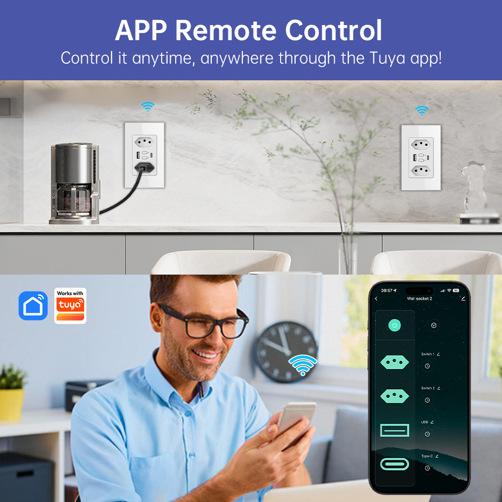 MANHOT Wifi Smart Brazil Socke - Smart Home Yale recensie en prijs