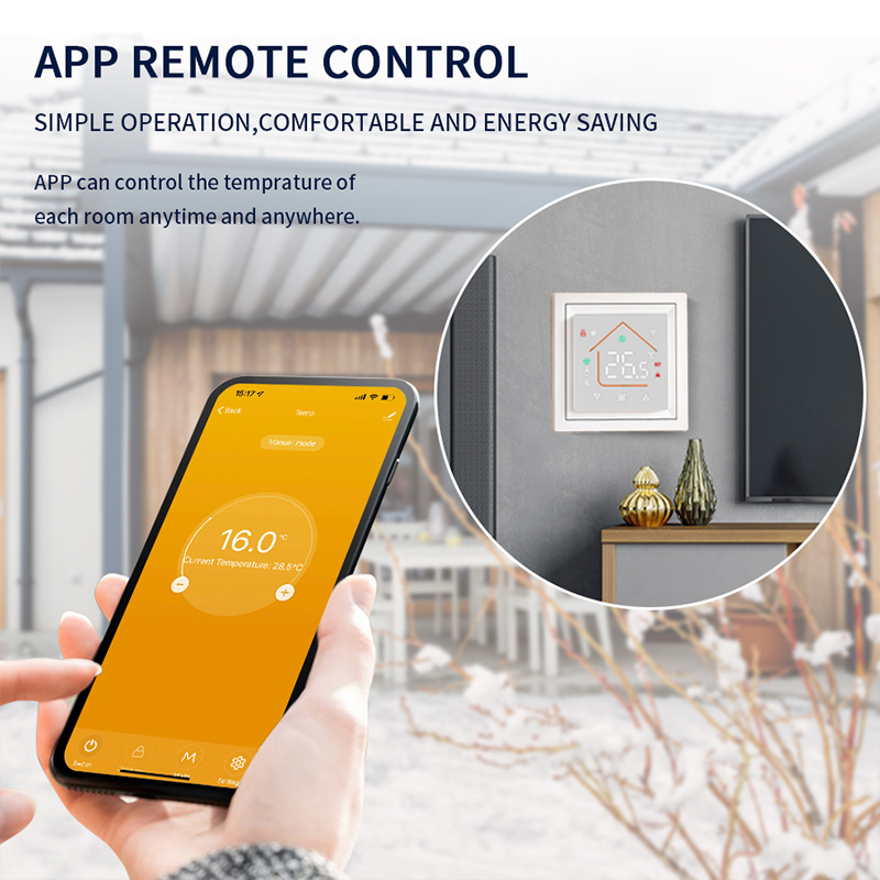 Slimme WiFi-thermostaat werkt  - Smart Home Automation System recensie en prijs
