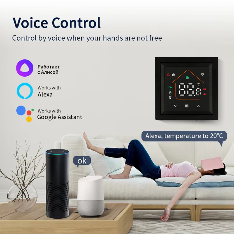Slimme WiFi-thermostaat werkt  - Smart Home Automation System recensie en prijs