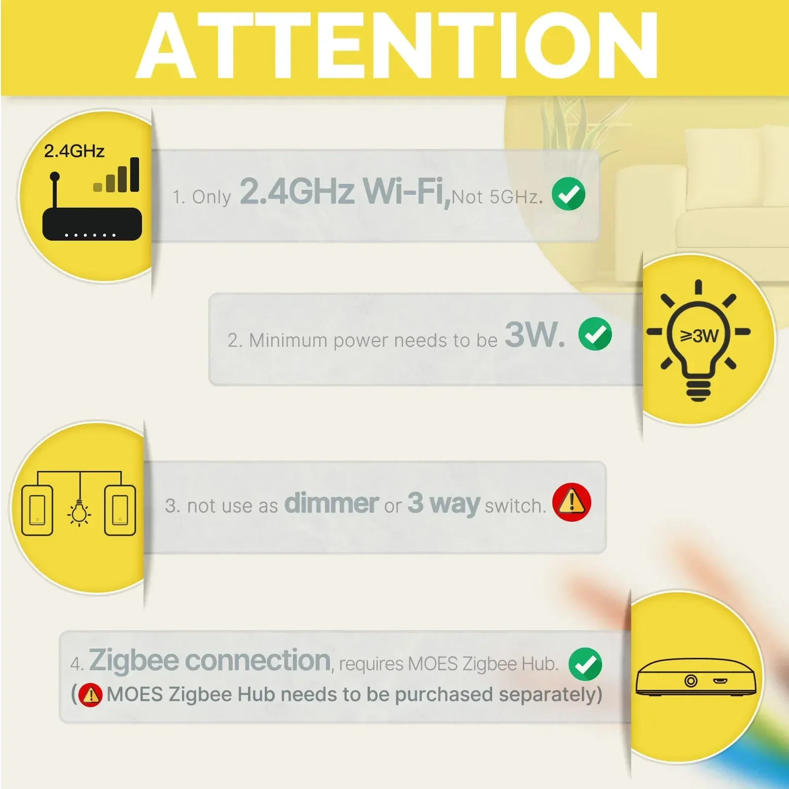 MOES Tuya ZigBee US Smart Ligh - Smart Home Yale recensie en prijs