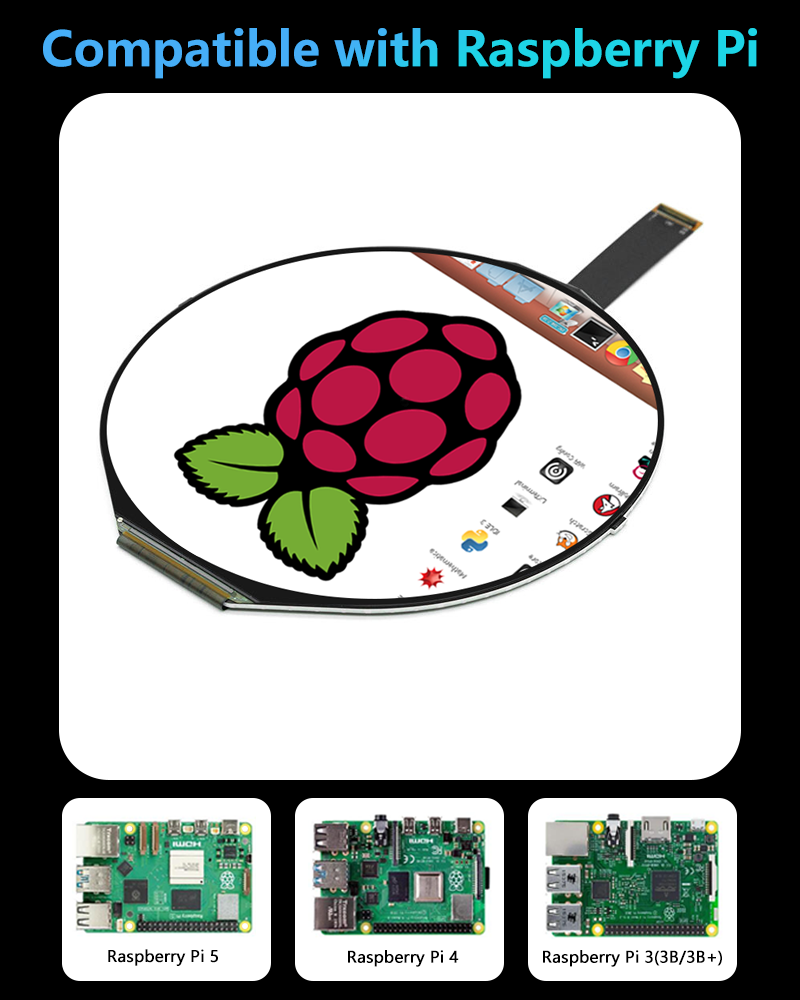 5 inch IPS 1080 * 1080 rond sc - Smart Home Raspberry Pi recensie en prijs